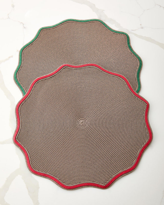 Autumn Piped Oxford Placemats, Set of 4